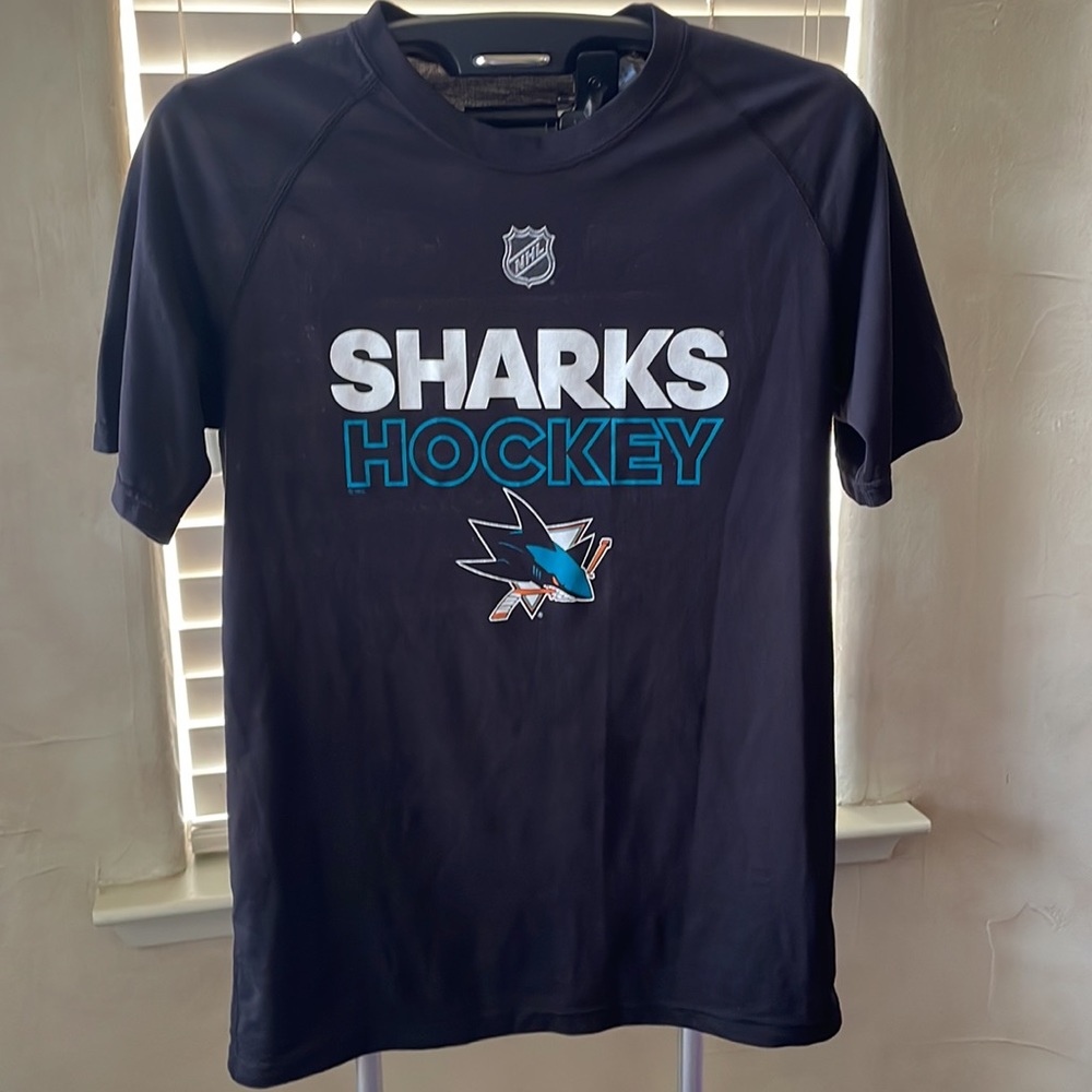 Adidas NHL Sharks Hockey Shirt Size Small